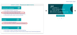 “How to sign in to the library’s digital resources” and “How to write citations, bibliographic references and bibliography“