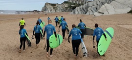 Introductory surfing course in Sopelana