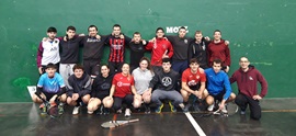 Ayer se jugó el torneo de frontenis por parejas en Eskoriatza