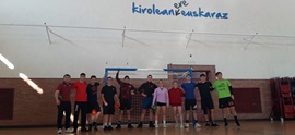 Yesterday the handball team started its training in Eskoriatza