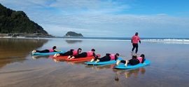 Introductory surfing course in Zarautz