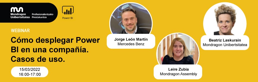 WEBINAR “Cómo desplegar Power BI en una compañía. Casos de uso.”