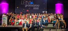 Mondragon Unibertsitatea awarded diplomas to 81 leinners in Tabakalera